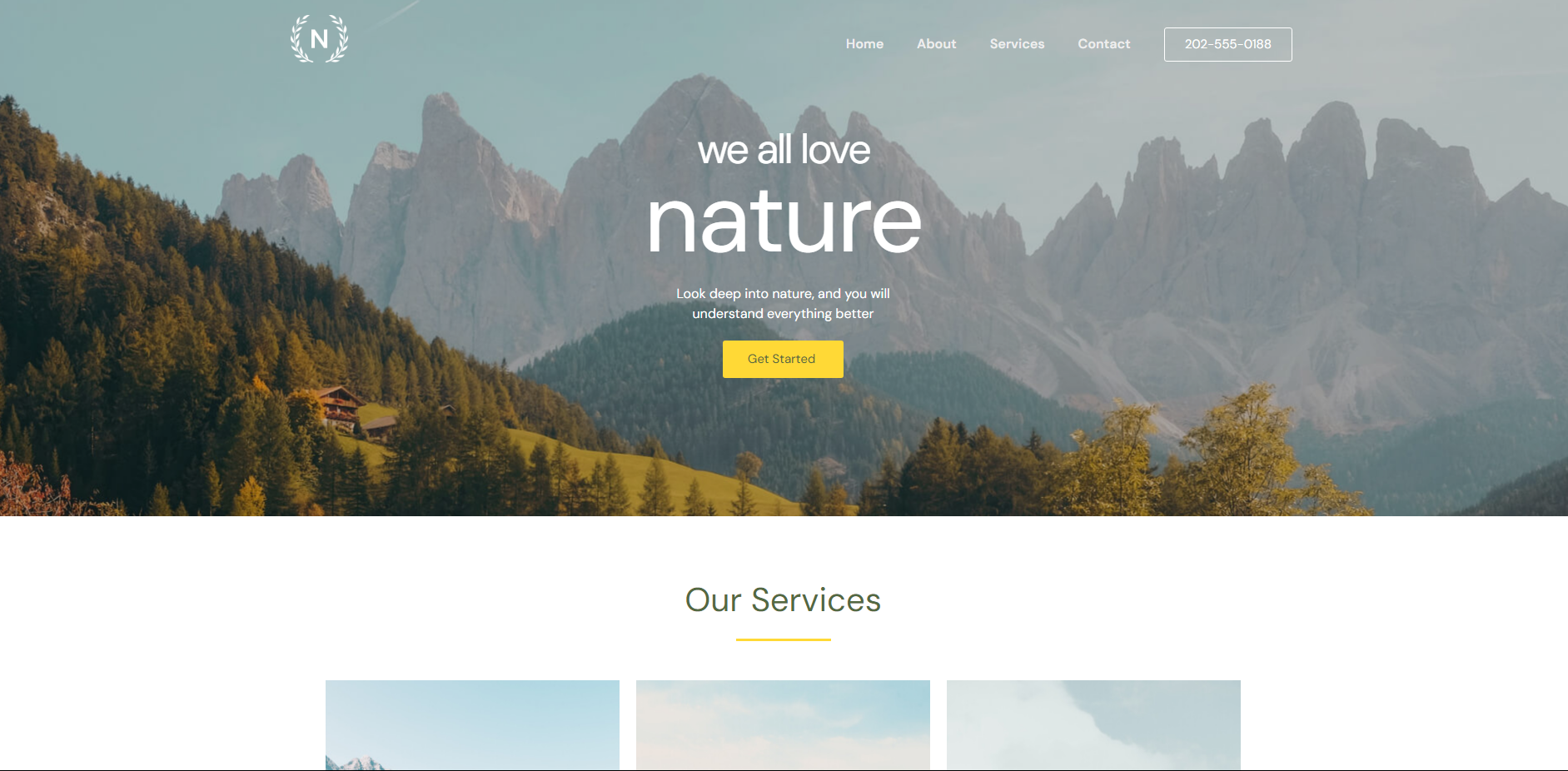 Nature website